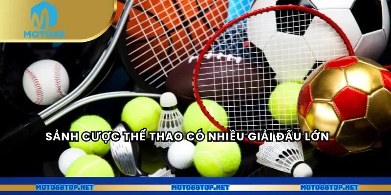 Sảnh cược thể thao có nhiều giải đấu lớn